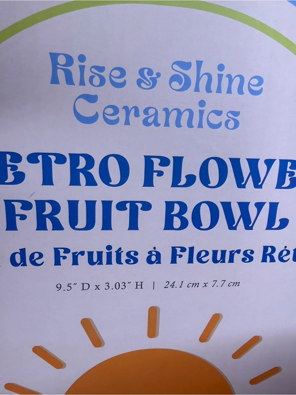 Rise & Shine Ceramics — Pink Retro Flower Fruit Bowl - gorgeous!